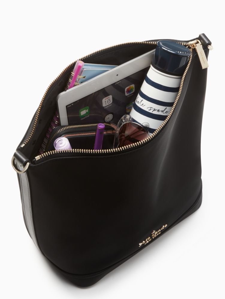 Kate Spade,チェルシー ザ リトル ベター ナイロン ダッフル クロスボディ,バッグ,ブラック