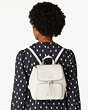 Kate Spade,Kristi Medium Flap Backpack,Parchment