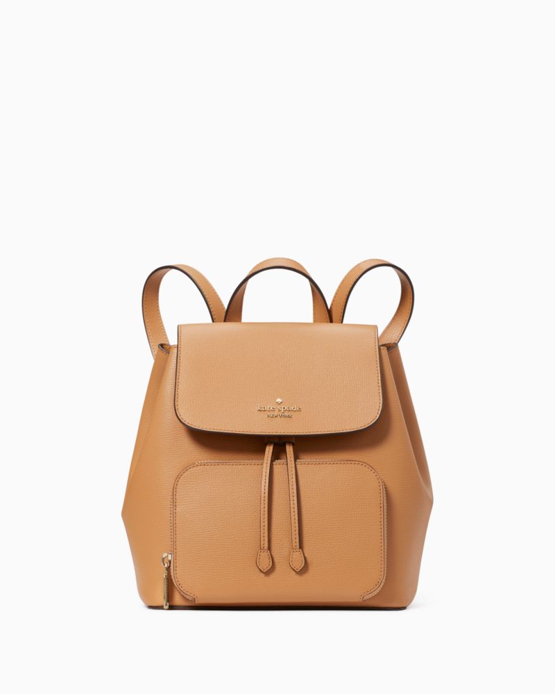 Kate Spade,Kristi Medium Flap Backpack,Classic Saddle