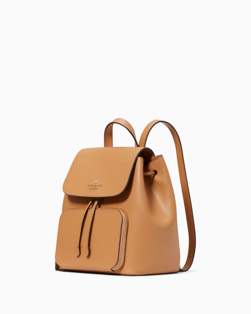 Kate Spade,Kristi Medium Flap Backpack,Classic Saddle