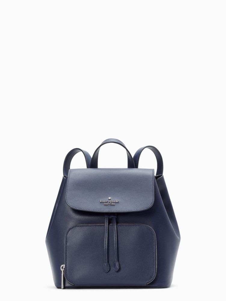 Kate Spade,Kristi Medium Flap Backpack,Parisian Navy