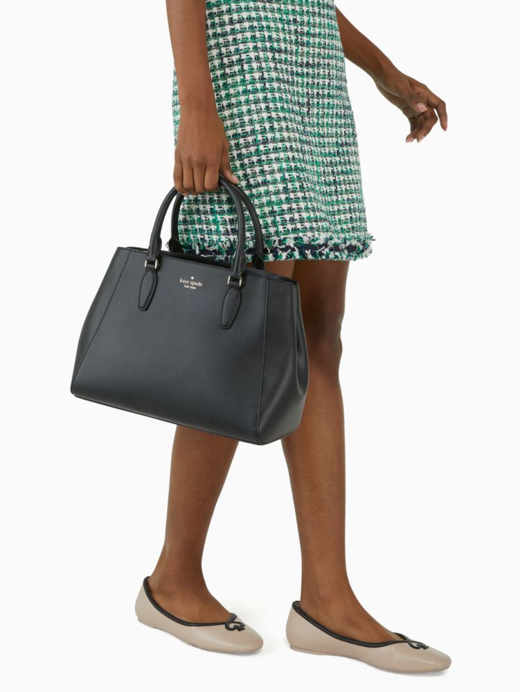 Kate Spade New York Kate Spade Kristi Leather Crossbody Bag (Black):  Handbags
