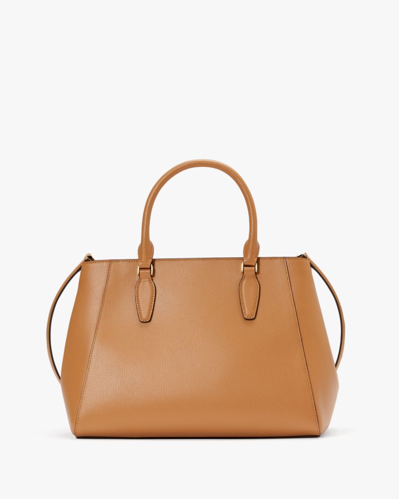 Kate Spade,Kristi Satchel,Leather,Satchel,Logo,Metal,Lined,Work,