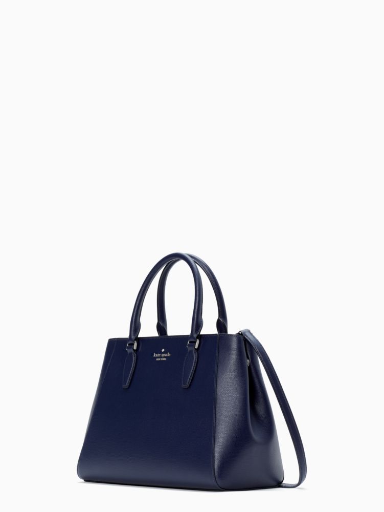 Kate Spade,Kristi Satchel,Leather,Satchel,Logo,Metal,Lined,Work,