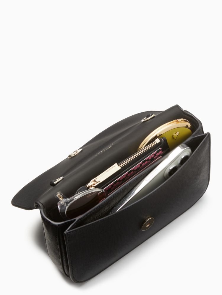 Kate Spade,kristi chain flap crossbody,Black