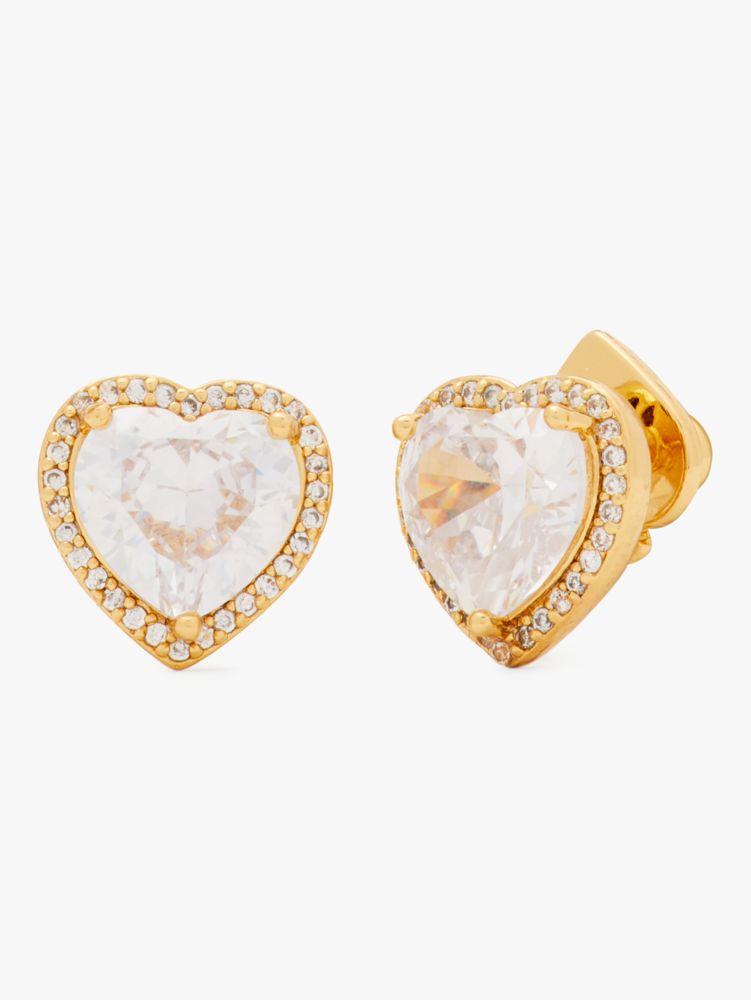 My Love Pavé Heart Studs | Kate Spade New York