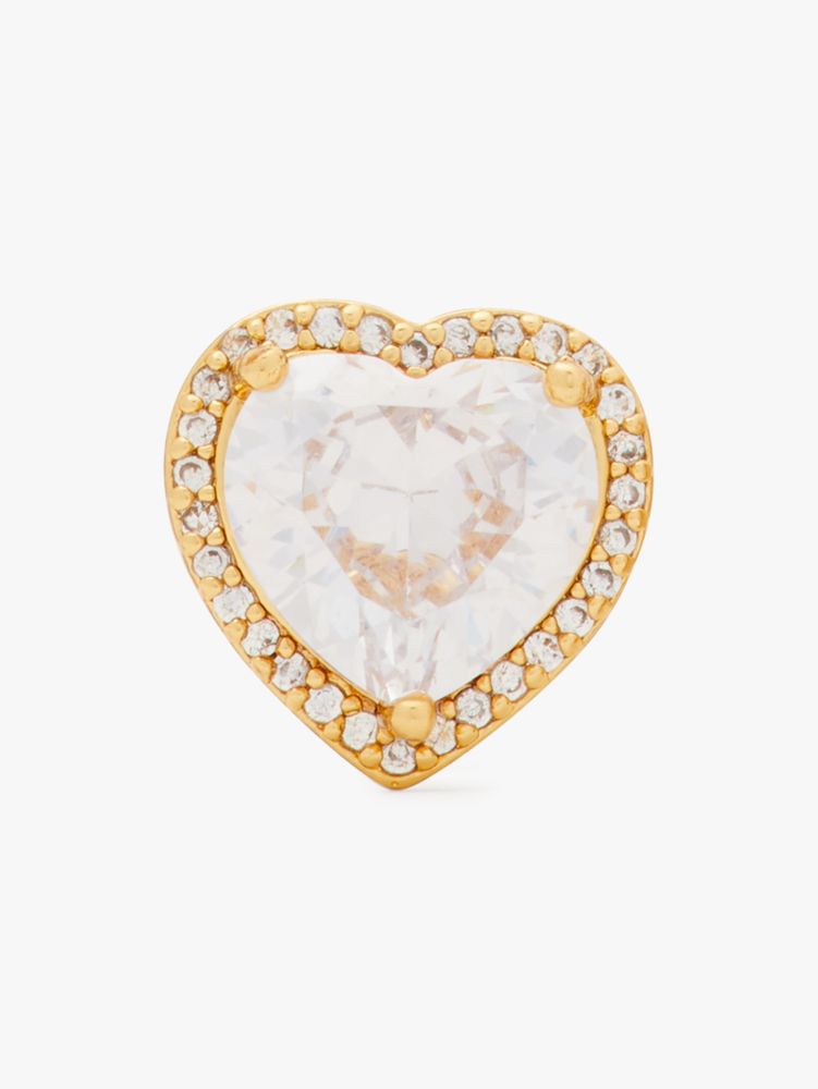 Kate Spade,My Love Pavé Heart Studs,