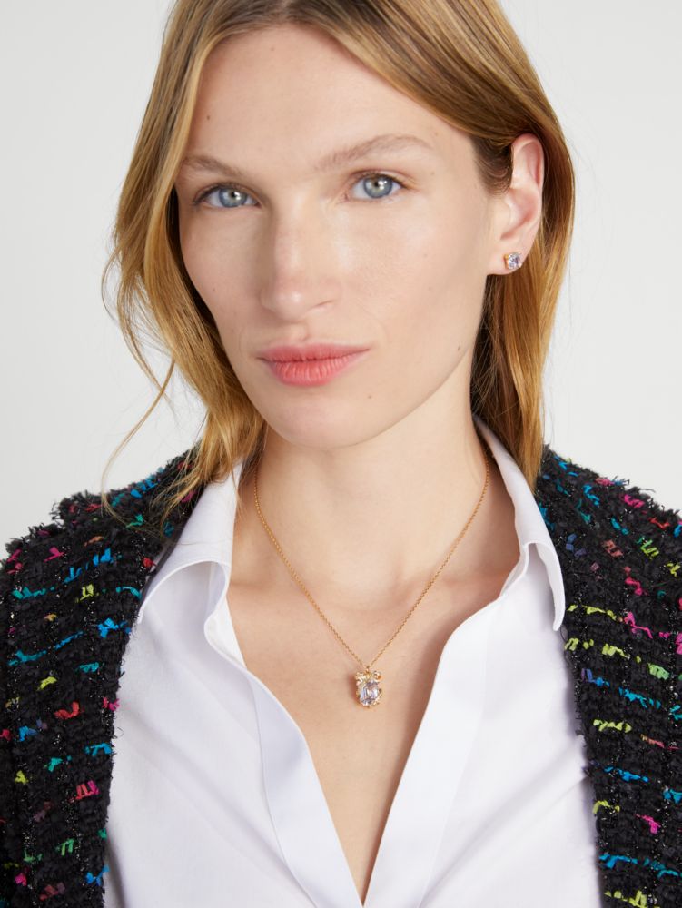 Kate Spade,Mini Pendant And Studs Set - Boxed,