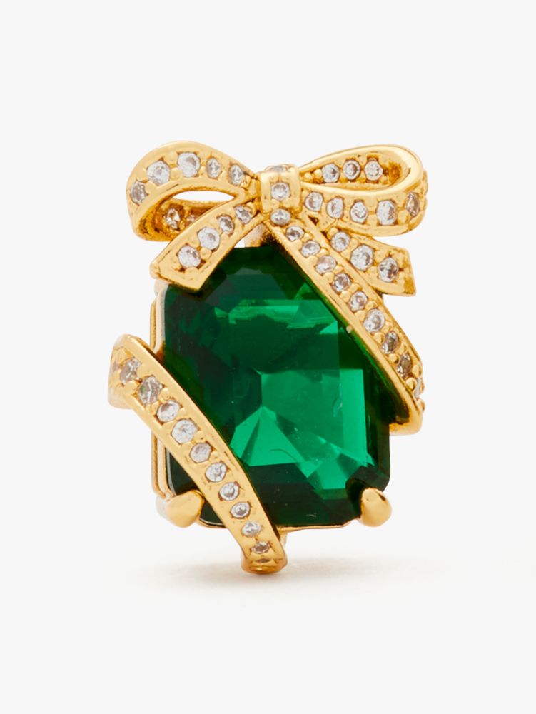 Kate Spade,Pavé Present Studs,Emerald
