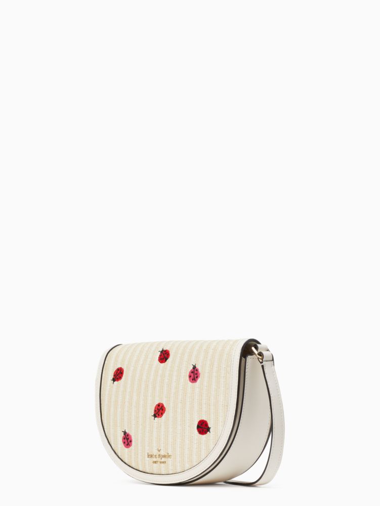 Kate Spade,luna crescent ladybug crossbody,Natural Multi