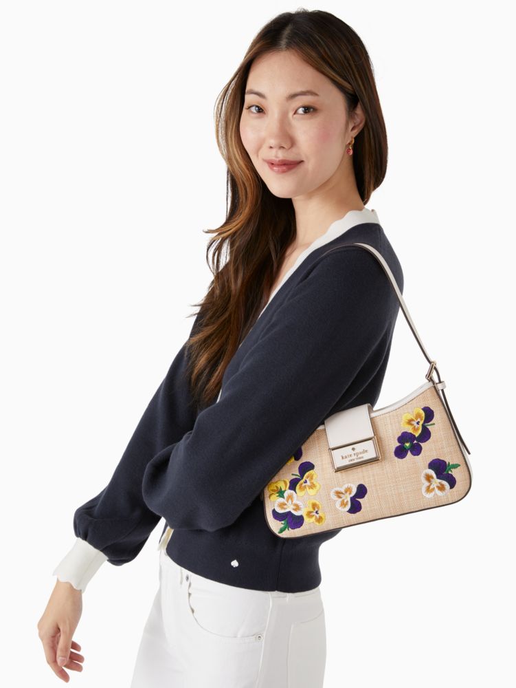 Reegan Pansy Toss Small Shoulder Bag