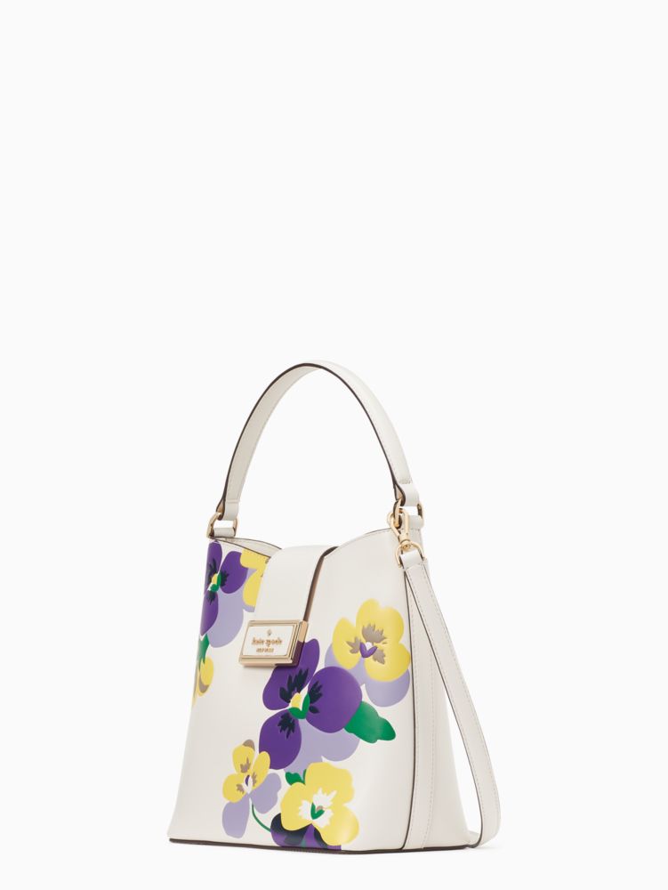 Kate Spade,reegan pansy toss bucket bag,Parchment Multi