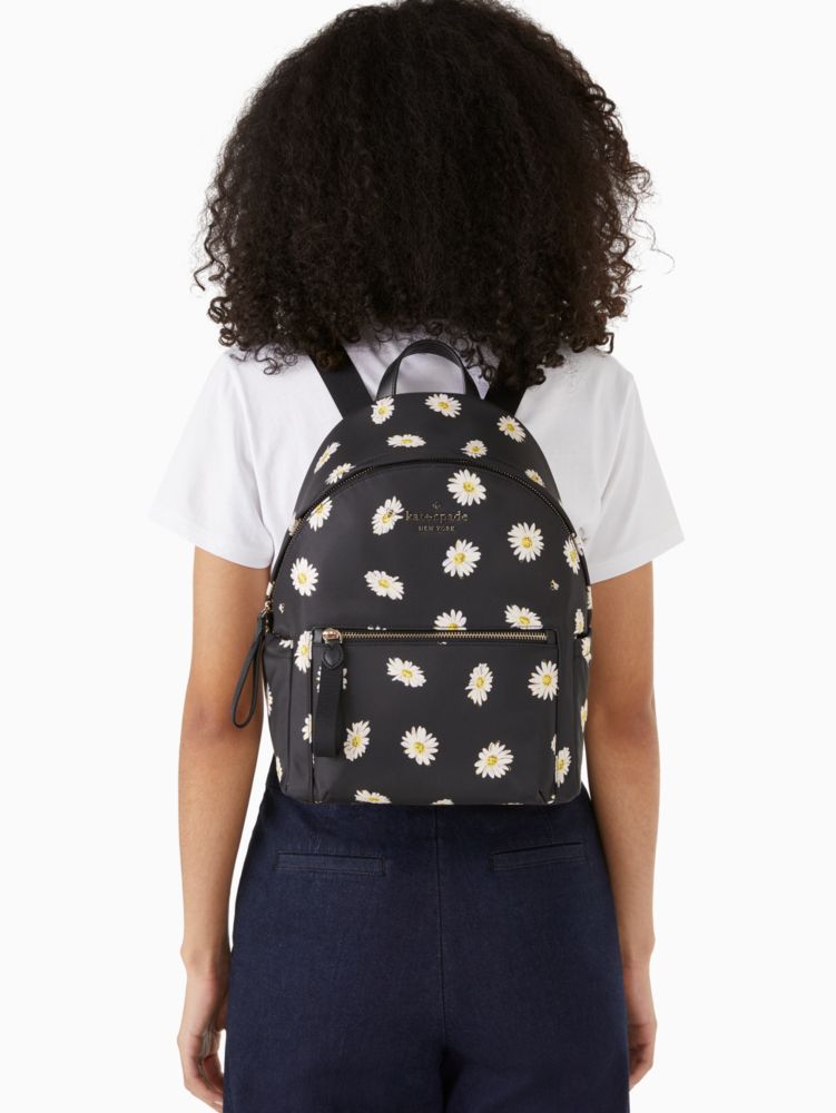 Kate Spade New York Chelsea Medium Nylon Backpack, Black