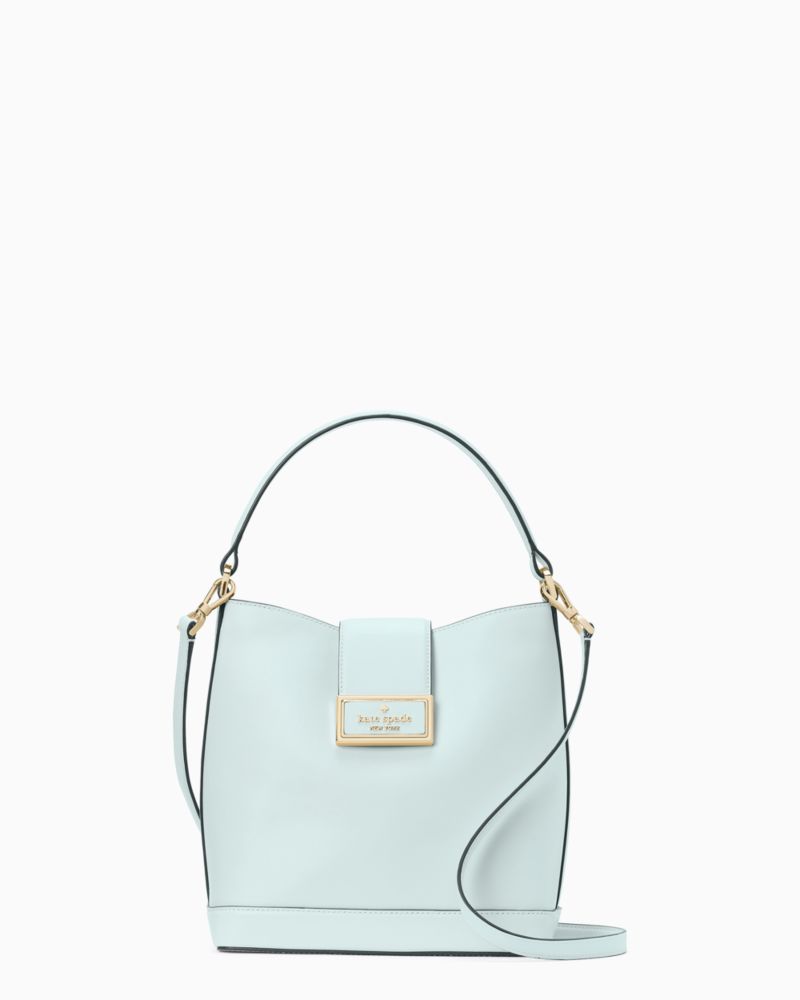 Kate Spade,reegan bucket bag,Turquoise Glass