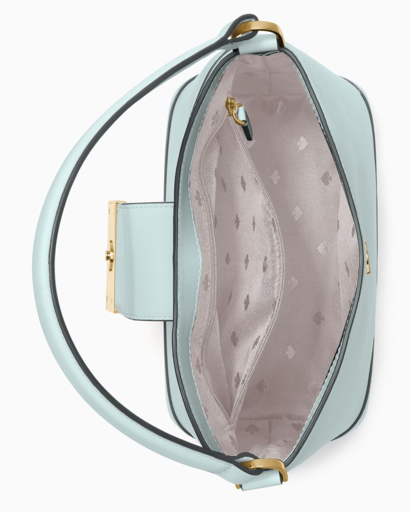 Kate Spade,Reegan Bucket Bag,Leather,Bucket,Metal,Logo,Lined,Gold Metal,Casual,