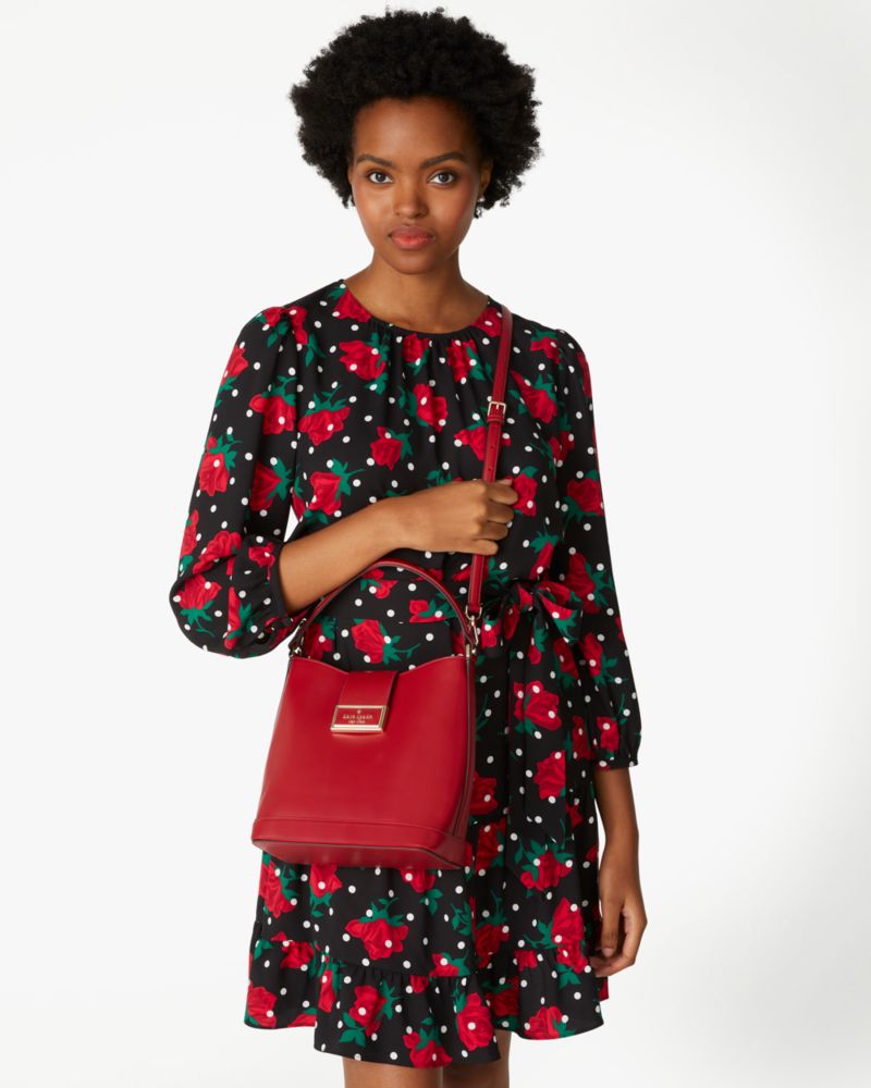 Kate Spade,reegan bucket bag,Candied Cherry