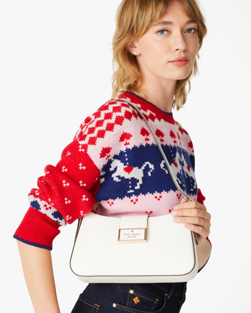 Kate Spade,reegan small shoulder bag,Meringue