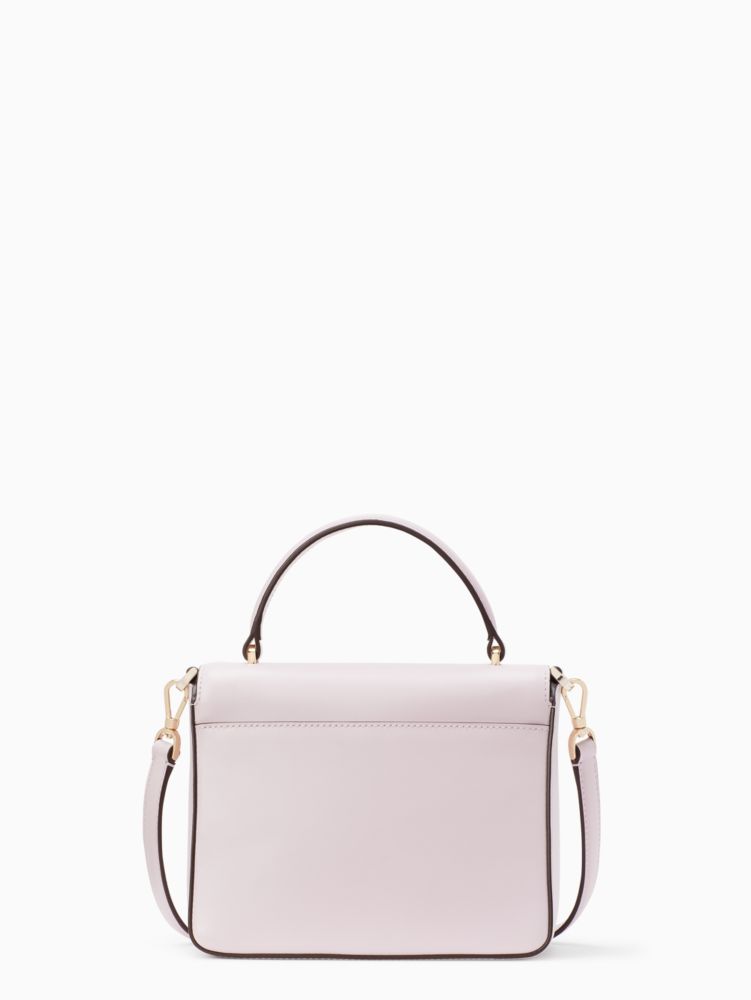 Kate Spade,Reegan Top Handle Crossbody,Leather,Crossbody,Metal,Logo,Lined,Gold Metal,Day Party,