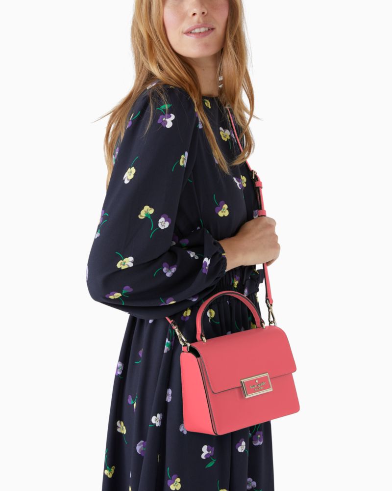 Kate Spade Reegan Top Handle Satchel Crossbody Parchment