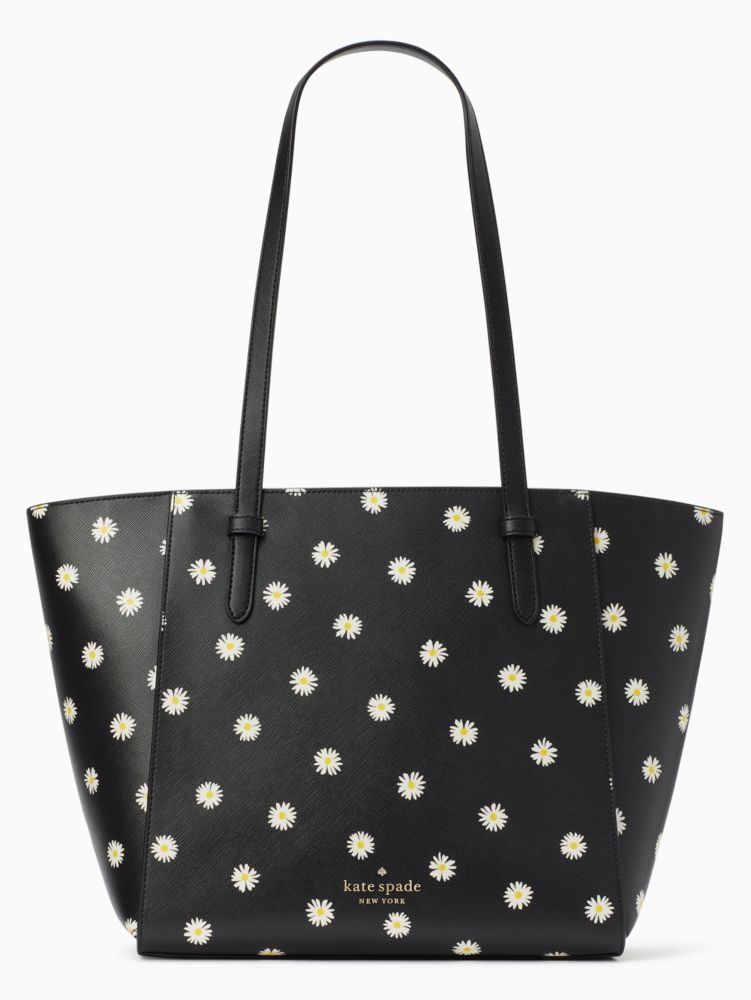 Kate Spade,ベッカ デイジー ブルーム トート,バッグ,ブラックマルチ