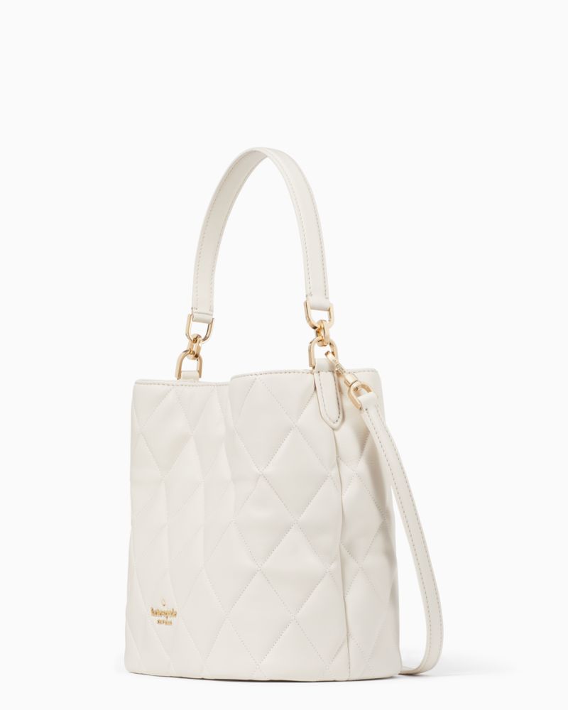 Kate spade white online bucket bag