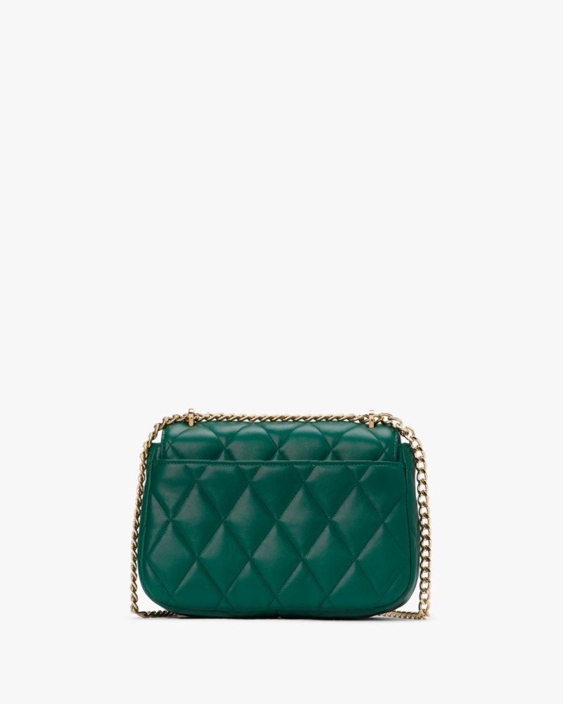 Kate Spade,Carey Small Flap Shoulder Bag,Deep Jade