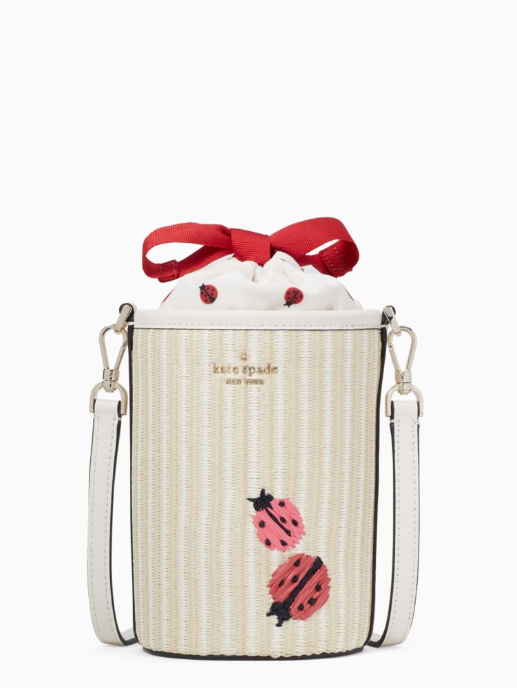 Kate Spade,ladybug cylinder crossbody,Natural Multi