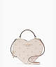 Kate Spade,love shack embellished heart crossbody purse,Light Rosebud