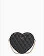 Kate Spade,Love Shack Quilted Heart Crossbody,Black
