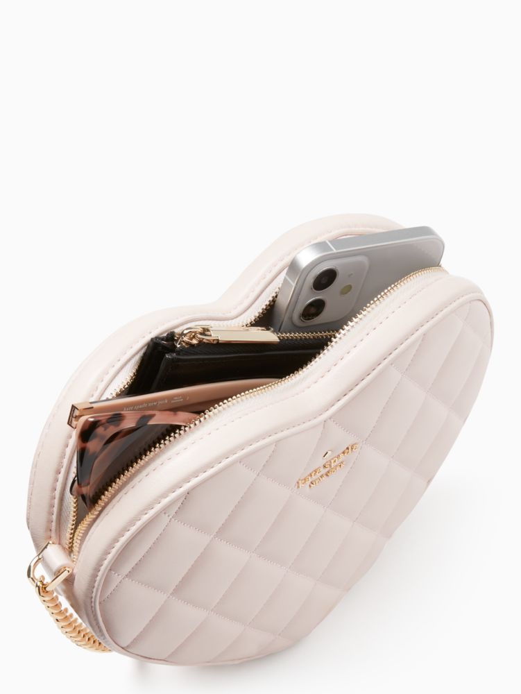 Kate Spade,Love Shack Quilted Heart Crossbody,