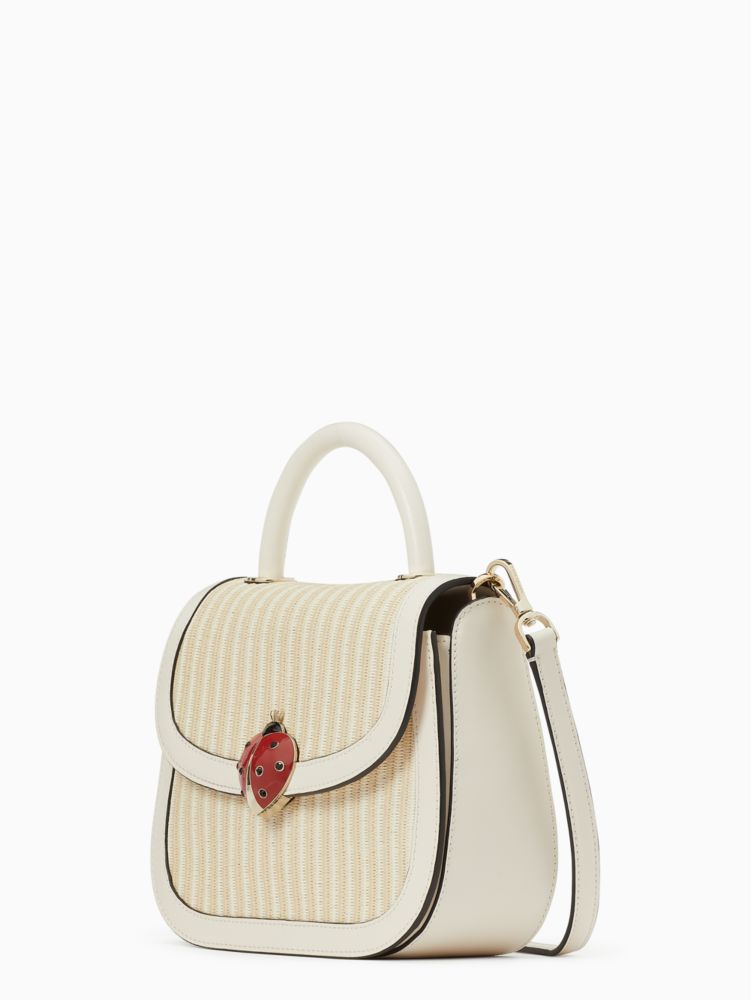 Kate Spade,puffy top handle ladybug crossbody,Natural Multi