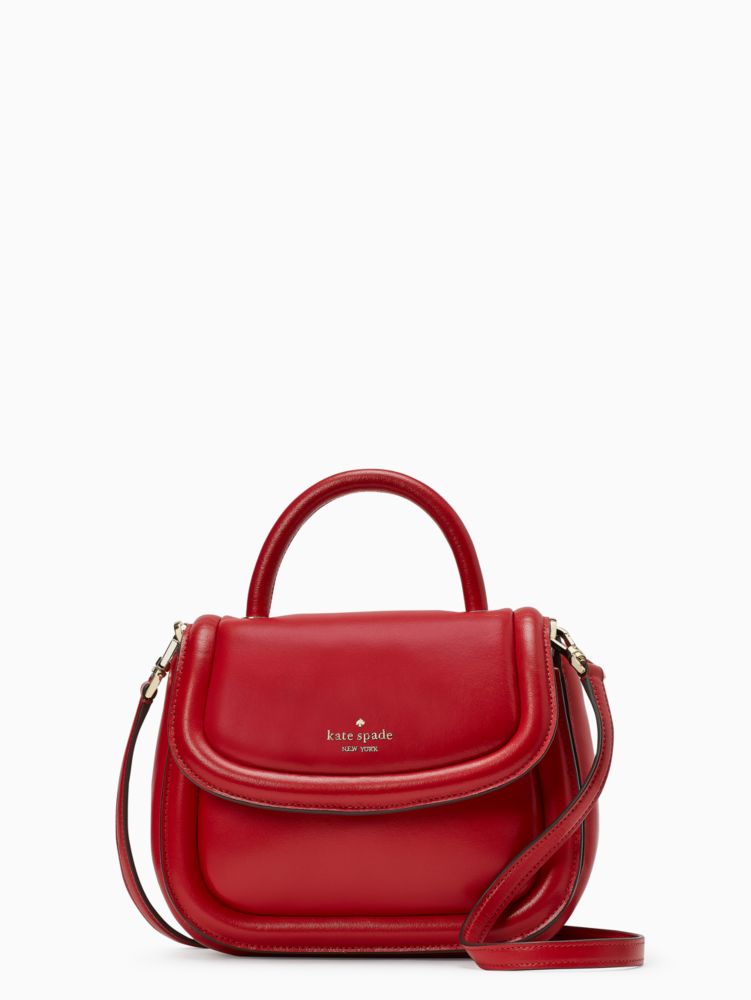 Kate Spade,puffy top handle crossbody,Candied Cherry