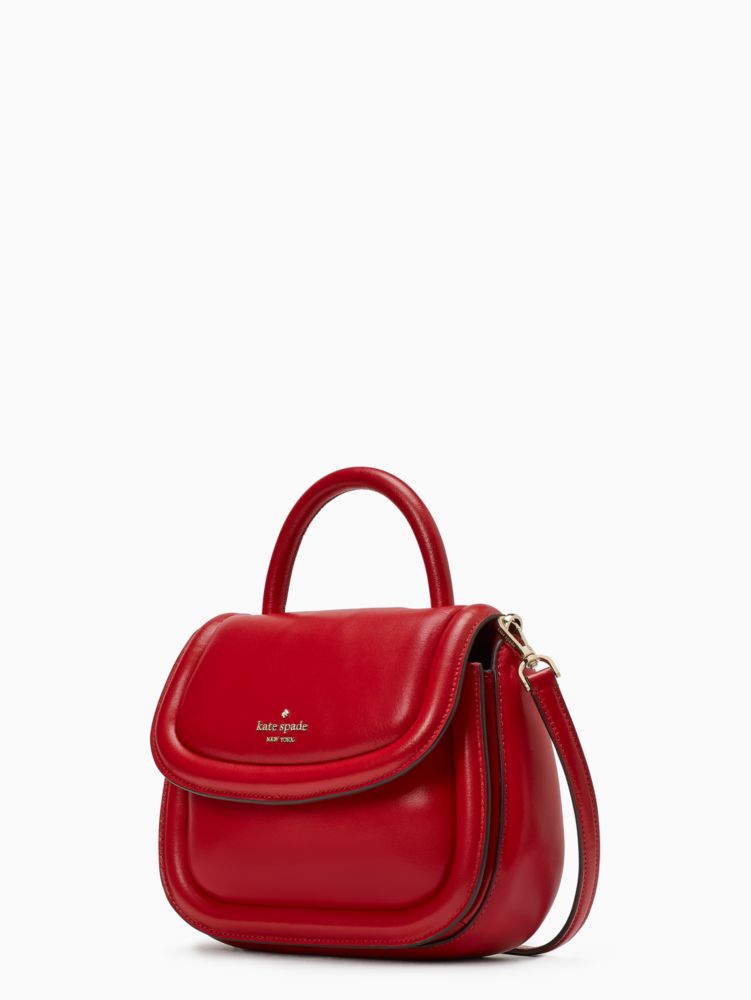 Kate Spade,puffy top handle crossbody,Candied Cherry