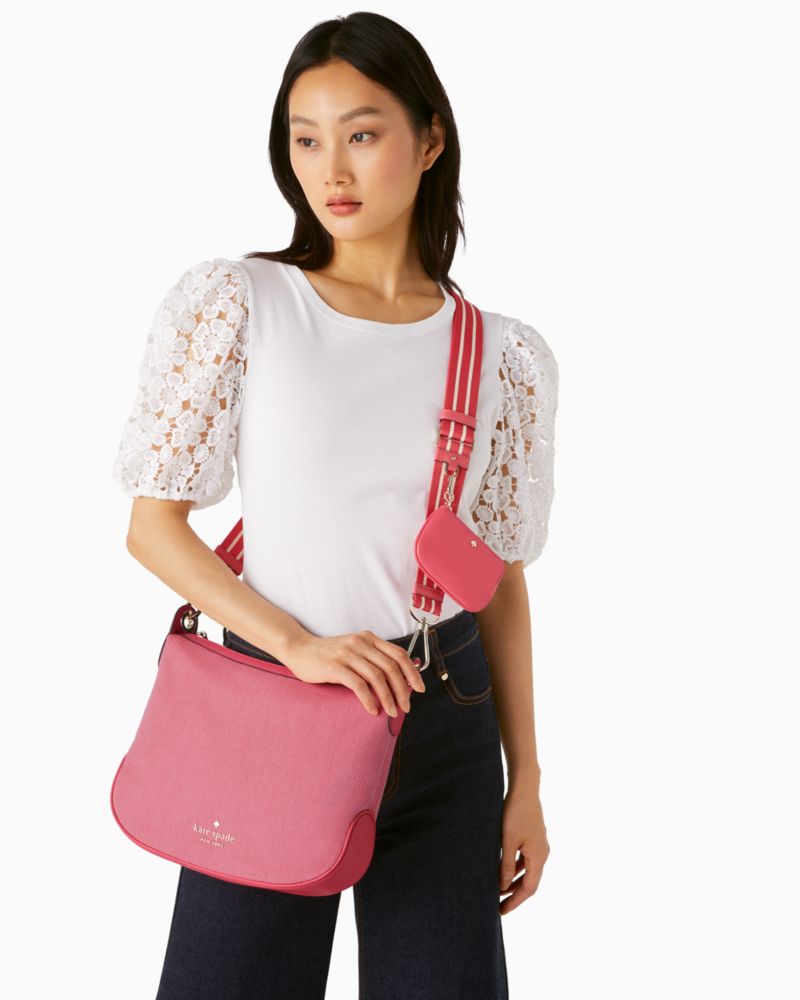 Kate Spade Rosie Leather Shoulder Bag (Bikini pink): Handbags