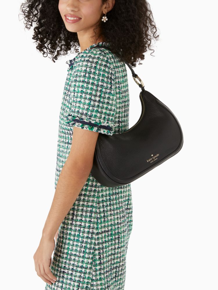 Kate Spade,Leila Pebbled Leather Shoulder Bag,