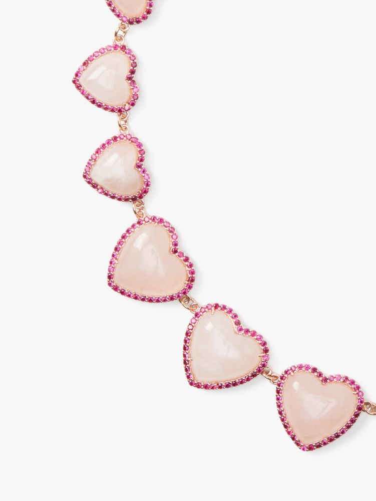 Kate spade rose on sale gold heart necklace