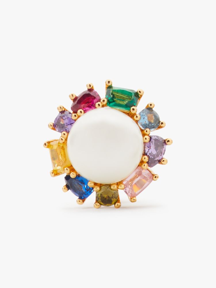 Kate Spade,Candy Shop Pearl Halo Studs,Multi