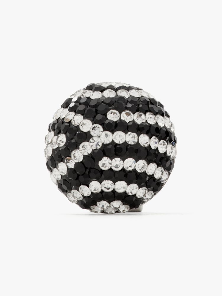 Kate Spade,Earn Your Stripes Statement Studs,Black Multi