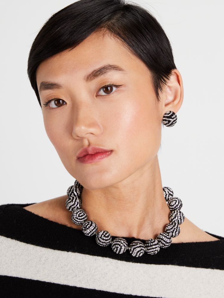 Kate Spade,Earn Your Stripes Statement Necklace,