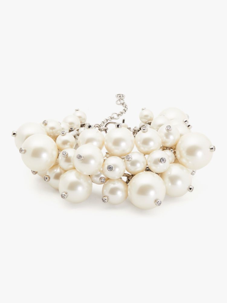 Pearl sale cluster bracelet