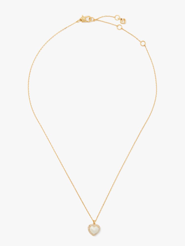Kate Spade,My Love Pavé Heart Pendant,