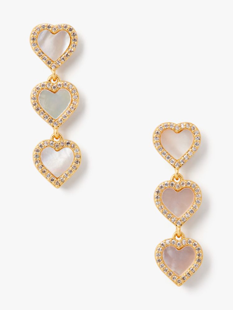 Kate Spade,Take Heart Linear Earrings,