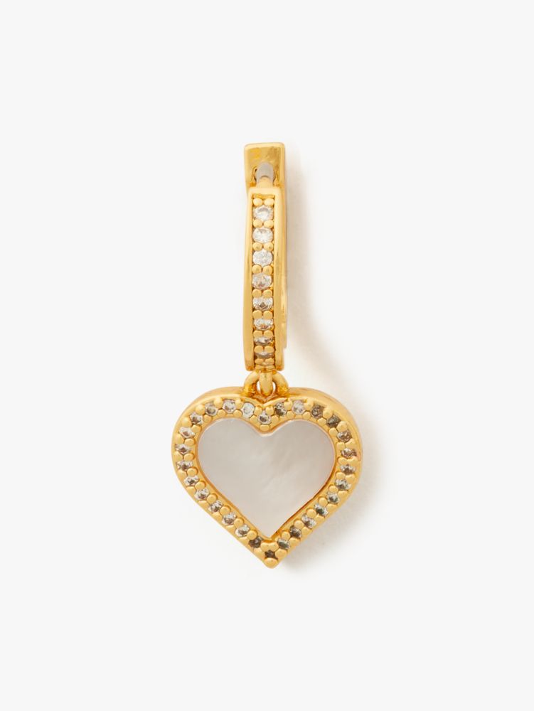 Kate Spade,Take Heart Huggie Hoops,