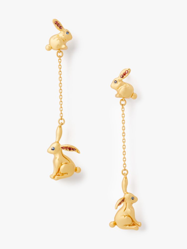 Kate Spade,Year Of The Rabbit Linear Earrings,