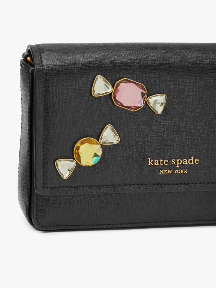 Gala Stone Embellished Flap Chain Wallet | Kate Spade New York