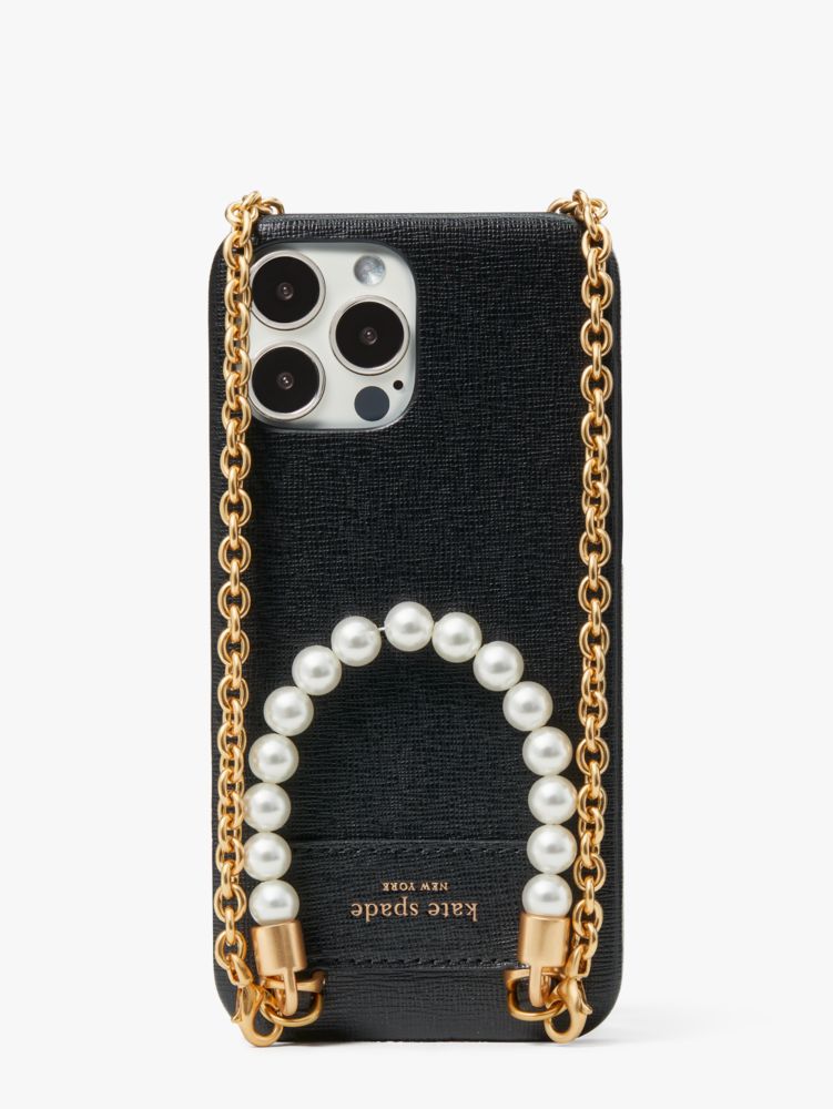 Kate Spade,Pearl & Pavé iPhone 13 Pro Max Crossbody,