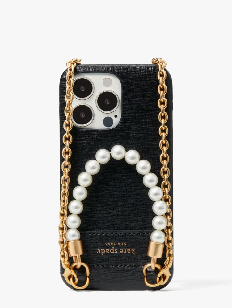 Pearl & Pavé I Phone 13 Pro Crossbody