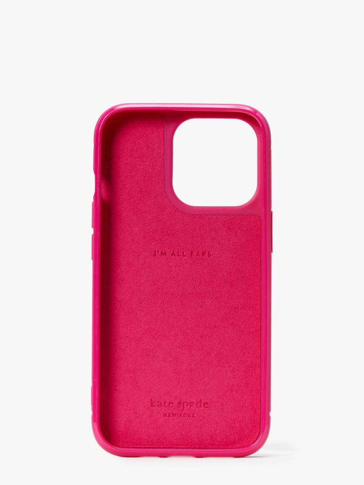 Kate Spade,Gala Rhinestone Embossed iPhone 13 Pro Case,Glitter,Pink Multi