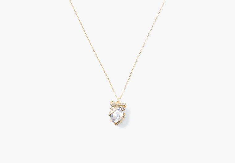 Kate Spade,pendant,Clear/Gold