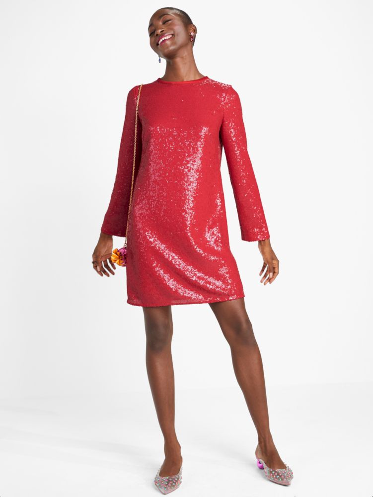 Kate Spade,Sequin Shift Dress,